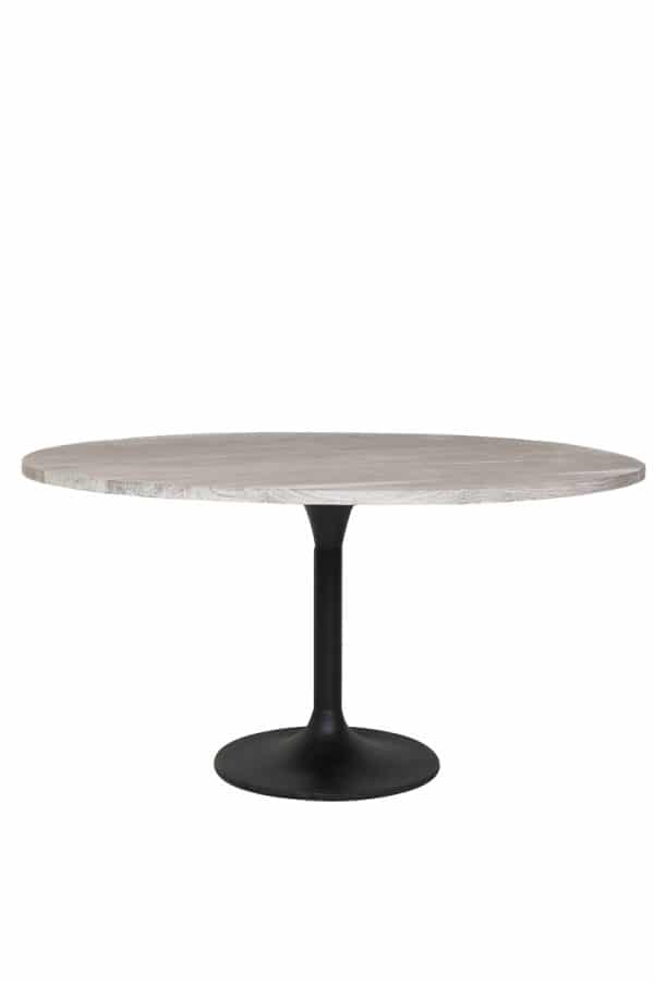 Biboca spisebord, rundt sort/grå, Ø140 cm fra Light & Living