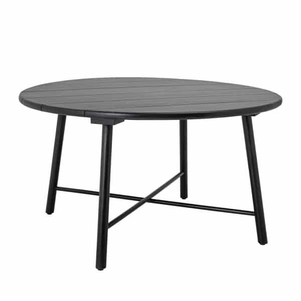 CREATIVE COLLECTION Lope spisebord, rund - sort akacietræ (Ø140)