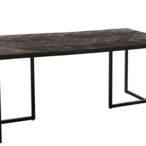 GRUB rektangulært spisebord - Sort drivtømmer - 90x190 cm fra J-Line