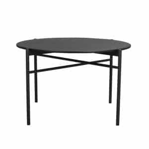 ROWICO rund Skye spisebord - sort egetræsfiner og metal (Ø120)