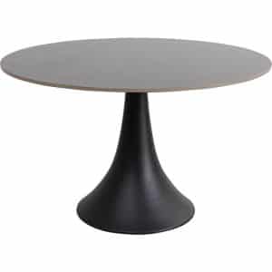 KARE DESIGN Grande Possibilita spisebord, rund - keramik dolomit og sort aluminium (Ø120)