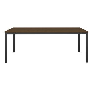 STEENS Soma spisebord, rektangulær - espresso og sort fyrretræ (200x98,1)