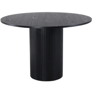 Bianca spisebord i mdf og finér H75 x Ø110 cm - Sort