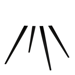 DAN-FORM ECLIPSE Spisebord Sort metal, til rund bordplade