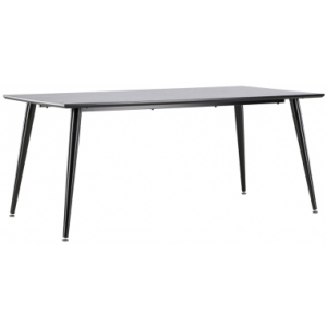 Dip spisebord i stål og mdf H75 x B180 x D90 cm - Sort