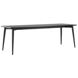 Elle spisebord i mdf og metal 230 x 85 cm - Sort
