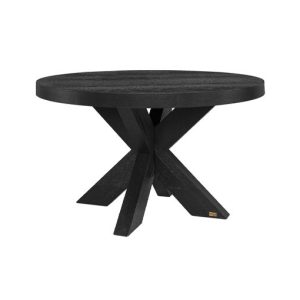 Hunter spisebord sort Ø130cm