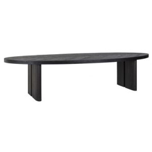 Lilly spisebord i genanvendt egetræ 330 x 120 cm - Sort
