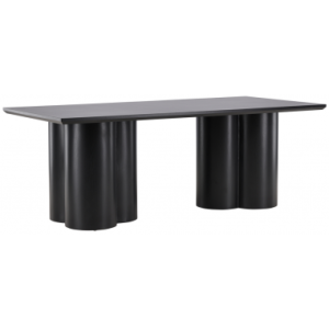 Oli spisebord i mdf og finér H75 x B210 x D100 cm - Sort