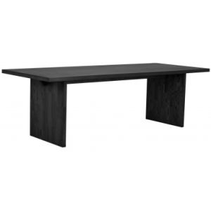 Rowico Emmett spisebord i asktræ 240 x 95 cm - Sort