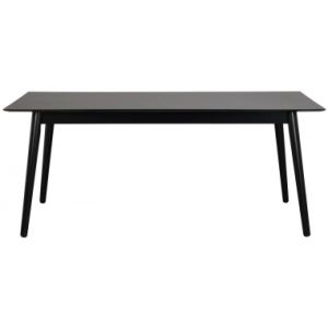 Rowico Lotta spisebord i MDF og gummitræ 180 x 90 cm - Sort/Sort