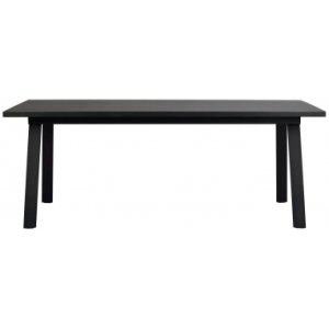 Rowico Winnipeg spisebord i metal og egetræsfinér 200 x 100 cm - Sort/Sort