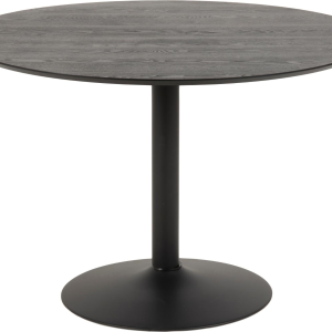 Rundt spisebord Signature Lenaya mat sort askefiner Ø110 cm