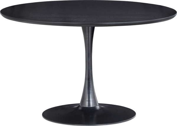 Rundt spisebord WOOOD Exclusive Sammy Ø120 cm sort MDF/stål