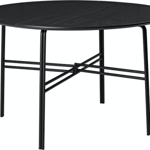 Spisebord Broste Copenhagen Oda sort jern/askefiner Ø120 cm