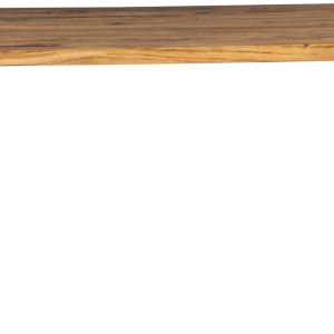 Spisebord Dutchbone Aka akacietræ lakeret brungrå 180x90x76 cm sort jernunderstel