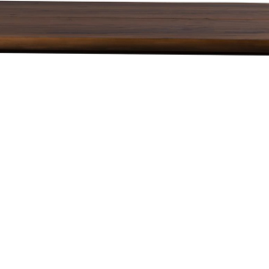 Spisebord Dutchbone Alagon 160x90 cm valnødfiner bordplade med sorte pulverlakerede stålben