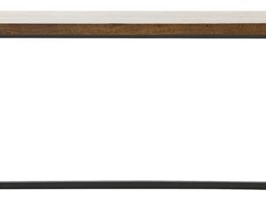 Spisebord House Doctor Kant mangotræ/metal 200x90 cm mørkebrun/sort