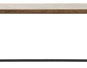 Spisebord House Doctor Kant mangotræ/metal 240x90 cm mørkebrun/sort