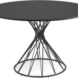 Spisebord Kave Home Niut rundt Ø120 cm sort