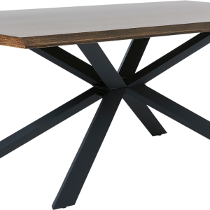 Spisebord Nordique Design Arno - røget egetræ & sort metal 200x100 cm
