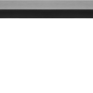 Spisebord Nordique Design Savona i sort egetræ/metal, 140x90 cm
