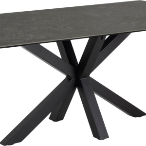 Spisebord Signature Bellona rektangulært i sort Fairbanks keramik 200x100 cm