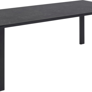 Spisebord Signature Elenique sort Fairbanks keramik & mat sort stålstel 200x90 cm