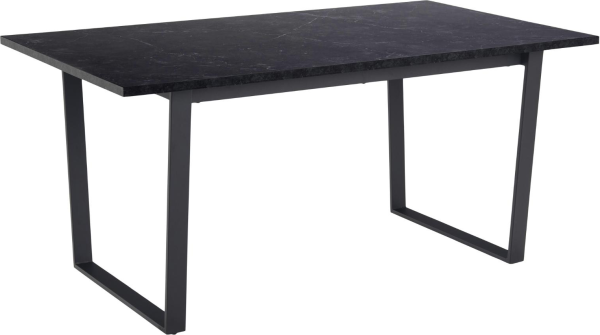Spisebord Signature Fianna 160x90 cm sort marmor Izmir melamin