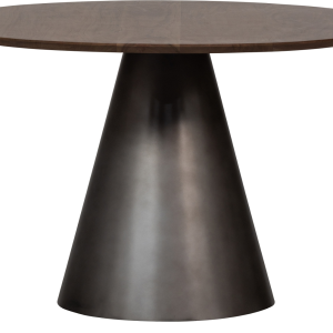Spisebord WOOOD Exclusive Maggie Ø120 cm - sort metalramme & mangotræsbordplade