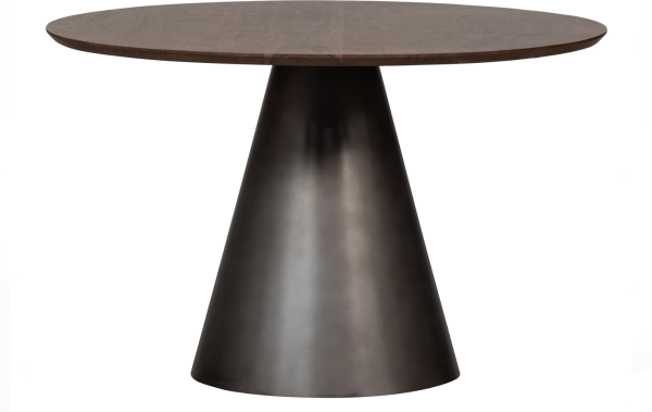 Spisebord WOOOD Exclusive Maggie Ø120 cm - sort metalramme & mangotræsbordplade