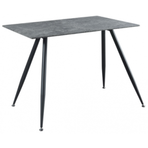 TJAR Spisebord i stål og MDF H75 x B120 x D70 cm - Sort/Betongrå