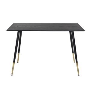 VENTURE DESIGN Dipp spisebord - sort MDF og sort metal (120x85)