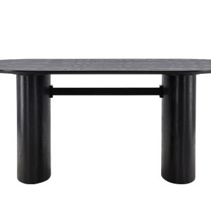 VENTURE DESIGN Isolde spisebord, oval - sort MDF (180x75)