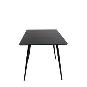 Venture Design Silar spisebord, m. butterflybordplade - sort melamin og sort metal (120x80)