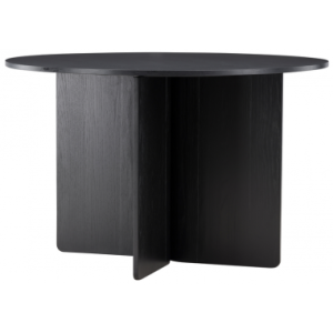TYRE Spisebord i mdf og finér H76 x Ø120 cm - Sort