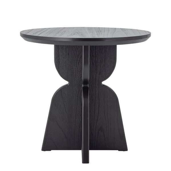 BLOOMINGVILLE Vixen Spisebord, Sort, Fyrretræ (D80xH75 cm)
