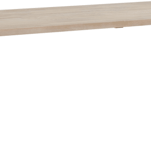 Spisebord Rowico Fred 240 x 100 cm i massivt hvidkalket egetræ og sort pulverlakeret metalstel FSC 100%