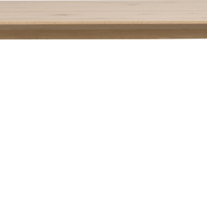 Spisebord Rowico Melville 210 x 95 x 75 cm hvidkalket egetræ & sort metal, robust finérbordplade, kan forlænges til 310 cm
