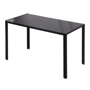 Spisebord køkkenbord stort bord, moderne design, 120 cm x 60 cm x 75 cm, sort