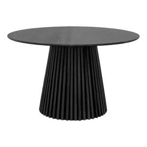 HOUSE NORDIC Osaka spisebord, rund - sort egefiner (Ø120)