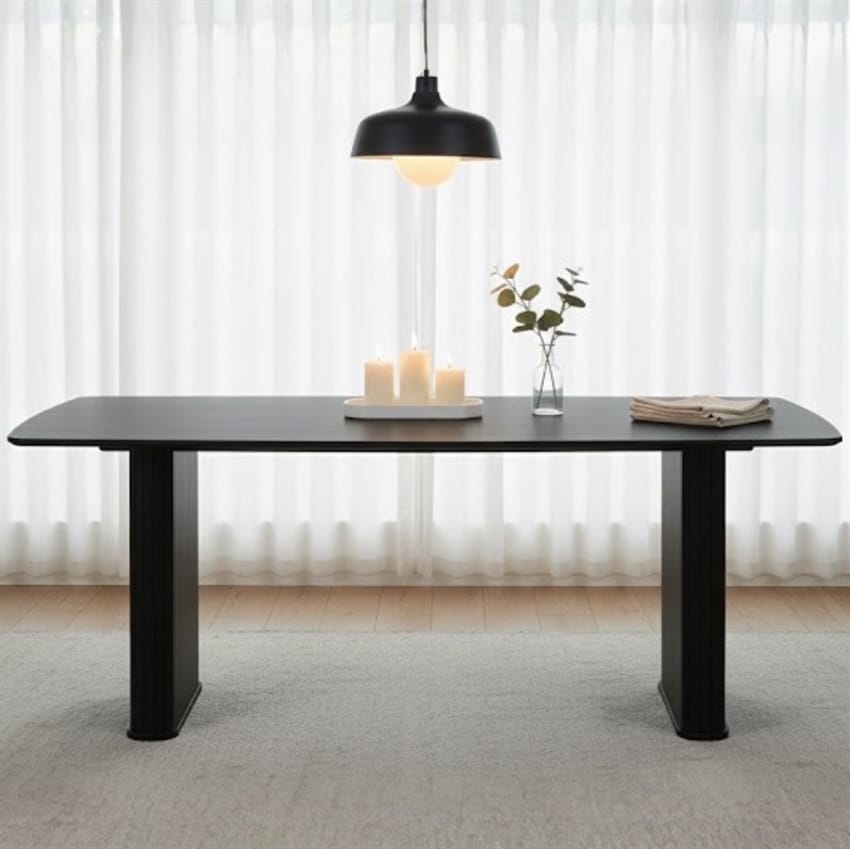 Lunra spisebord Sort