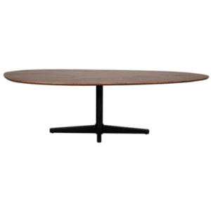 ROSE Organisk spisebord i stål og mangotræ 180 x 100 cm - Sort/Brun