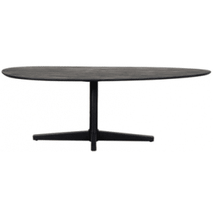 ROSE Organisk spisebord i stål og mangotræ 180 x 100 cm - Sort/Sort