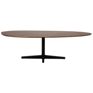 ROSE Organisk spisebord i stål og mangotræ 220 x 110 cm - Sort/Brun