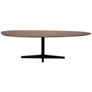 ROSE Organisk spisebord i stål og mangotræ 260 x 110 cm - Sort/Brun