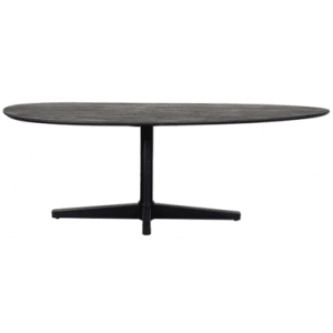 ROSE Organisk spisebord i stål og mangotræ 260 x 110 cm - Sort/Sort