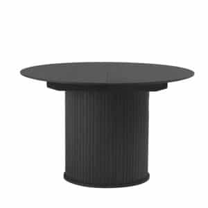 Nola spisebord, m. udtræk - sort egefinér (Ø120-167)