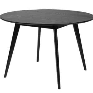 ROWICO Yumi spisebord - sort asketræ, rundt (Ø115)