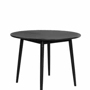 WHITE LABEL LIVING Fabio spisebord, rund - sort egefinér og egetræ (Ø120)